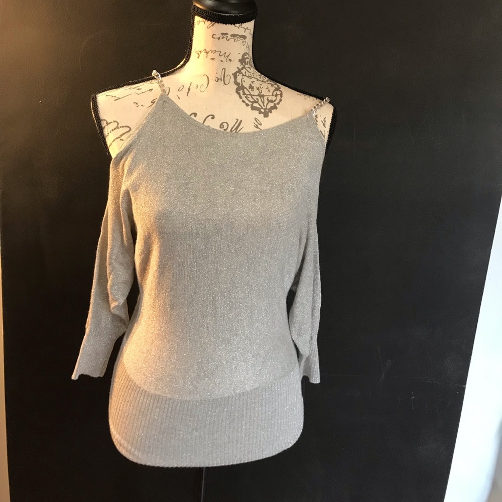 Express Chain Link off shoulder Top- Size: XS